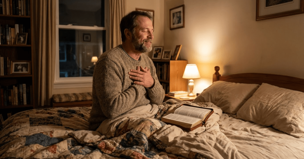 entregando o coração ao senhor antes de dormir — uma reflexão para encontrar paz, cura e descanso na presença de deus